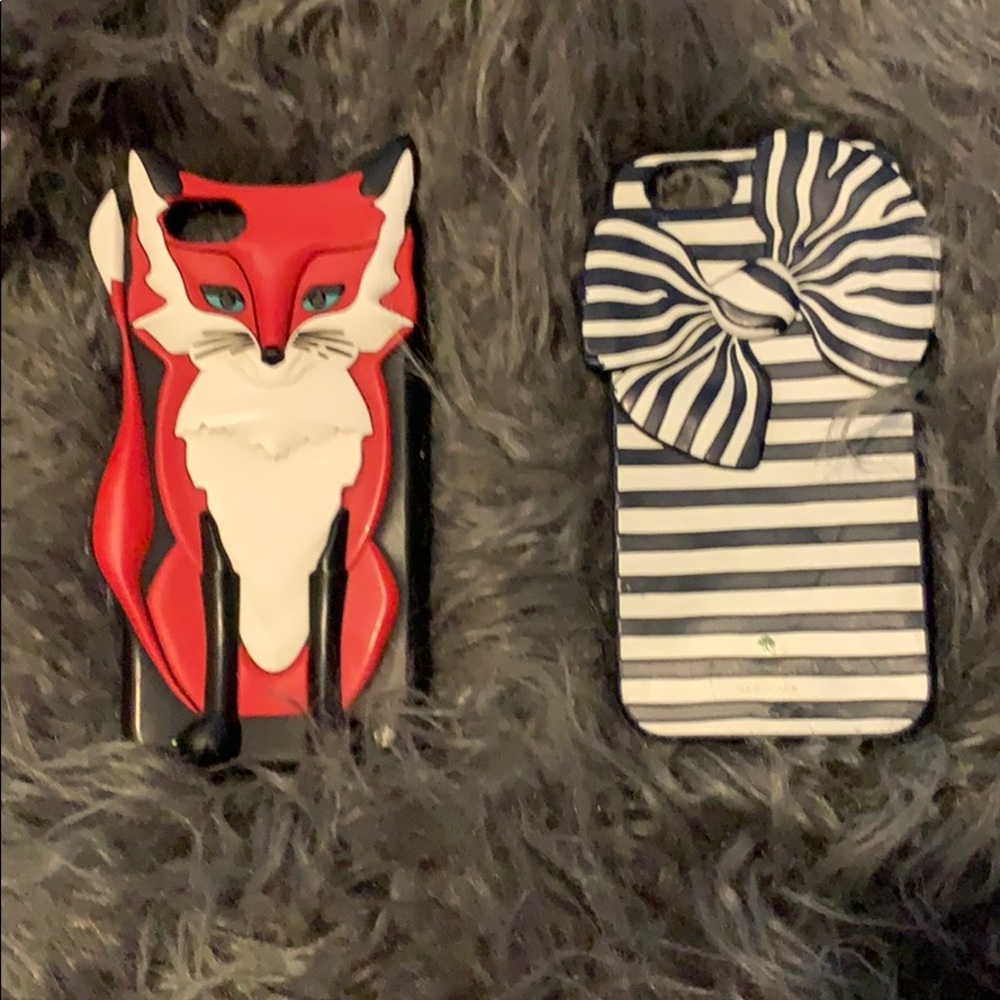 Two iPhone 8 Kate Spade covers